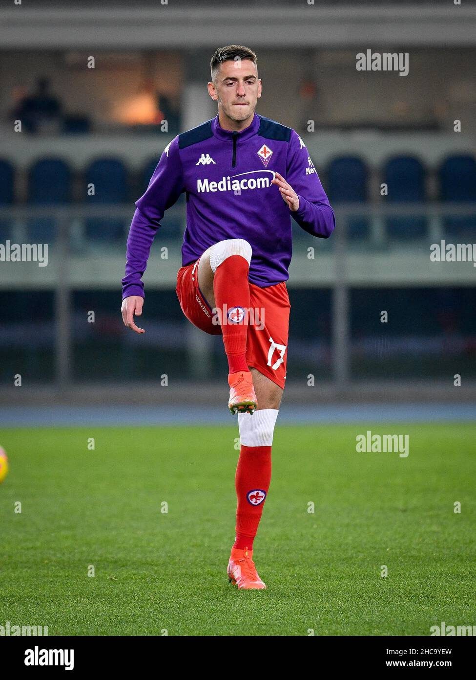 Vérone, Italie.22nd décembre 2021.Aleksa Terzic de Fiorentina pendant Hellas Verona FC vs ACF Fiorentina (portraits d'archives), football italien série A match à Vérone, Italie, décembre 22 2021 crédit: Agence de photo indépendante/Alamy Live News Banque D'Images