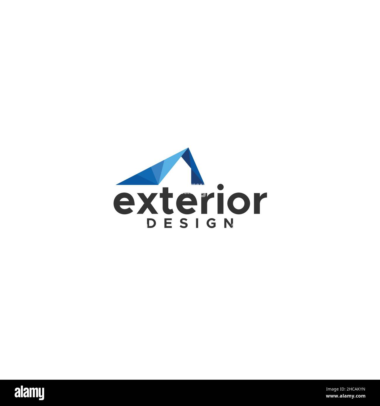 Design moderne EXTÉRIEUR maison logo Illustration de Vecteur