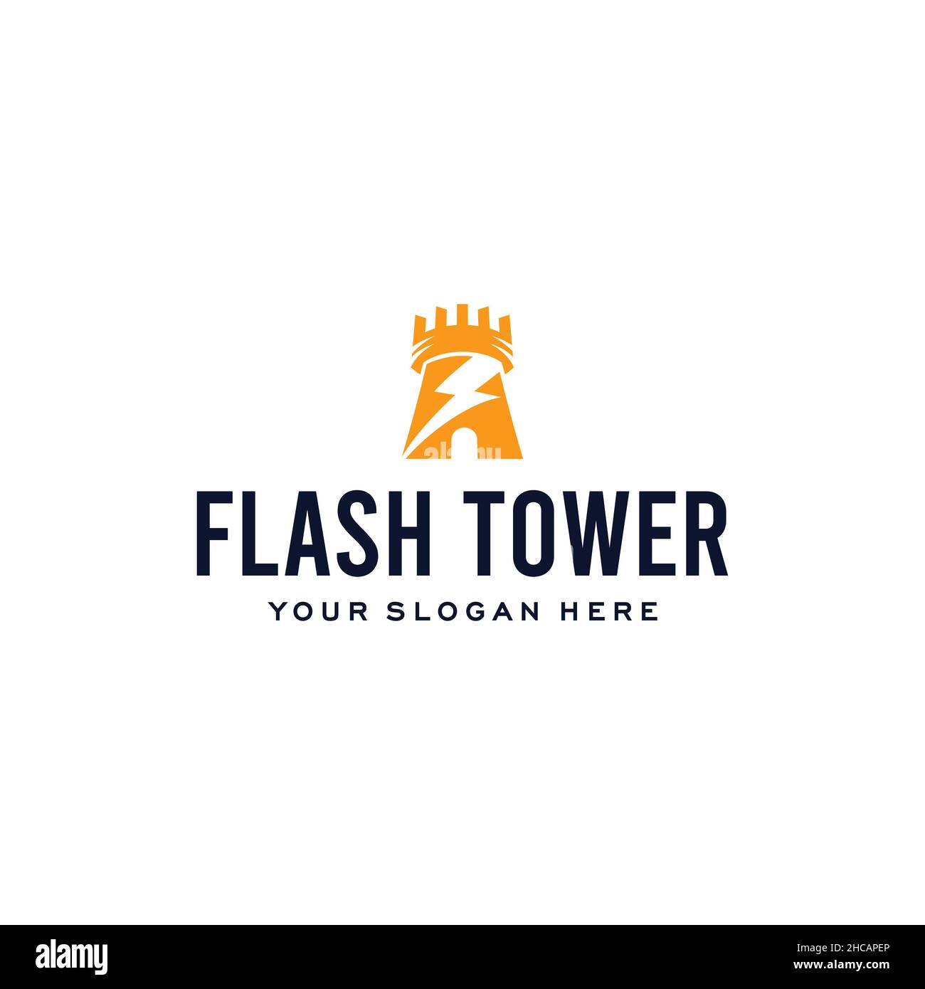 Design moderne et coloré AVEC logo Lightning TOWER Illustration de Vecteur