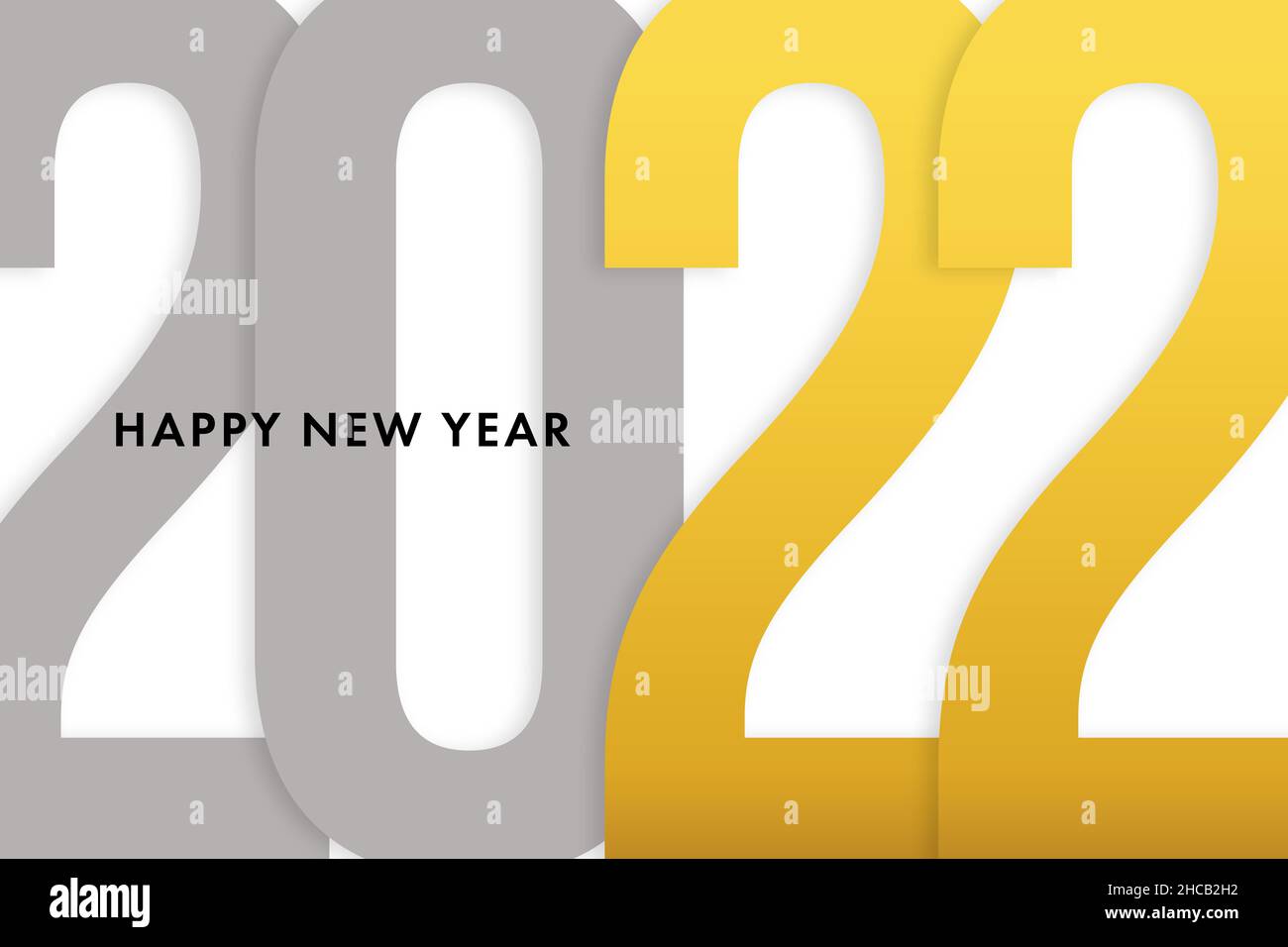 Nous vous souhaitons une bonne année 2022.Célébration du début de la nouvelle année.Résolutions, motivation positive pour commencer 2022 Banque D'Images
