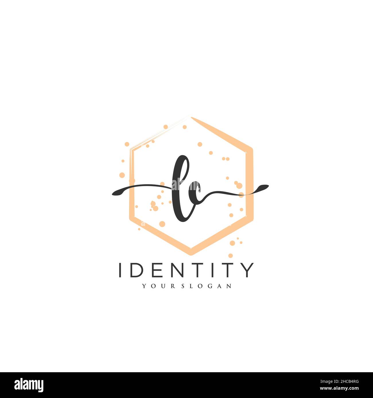 Logo LC écriture manuscrite art vectoriel de la signature initiale, mariage, mode, joaillerie, boutique,floral et botanique avec modèle créatif pour n'importe quelle entreprise Illustration de Vecteur