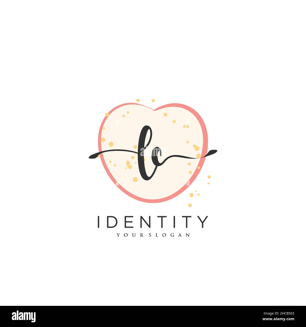 Logo LC écriture manuscrite art vectoriel de la signature initiale, mariage, mode, joaillerie, boutique,floral et botanique avec modèle créatif pour n'importe quelle entreprise Illustration de Vecteur