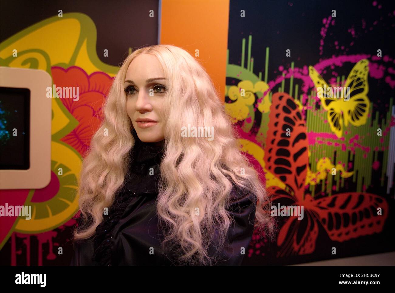 Vienne, Autriche.Le célèbre musée de cire Madame Tussauds avec ses personnages en cire est le point culminant du Prater de Vienne.L'image montre la chanteuse américaine Madonna Banque D'Images