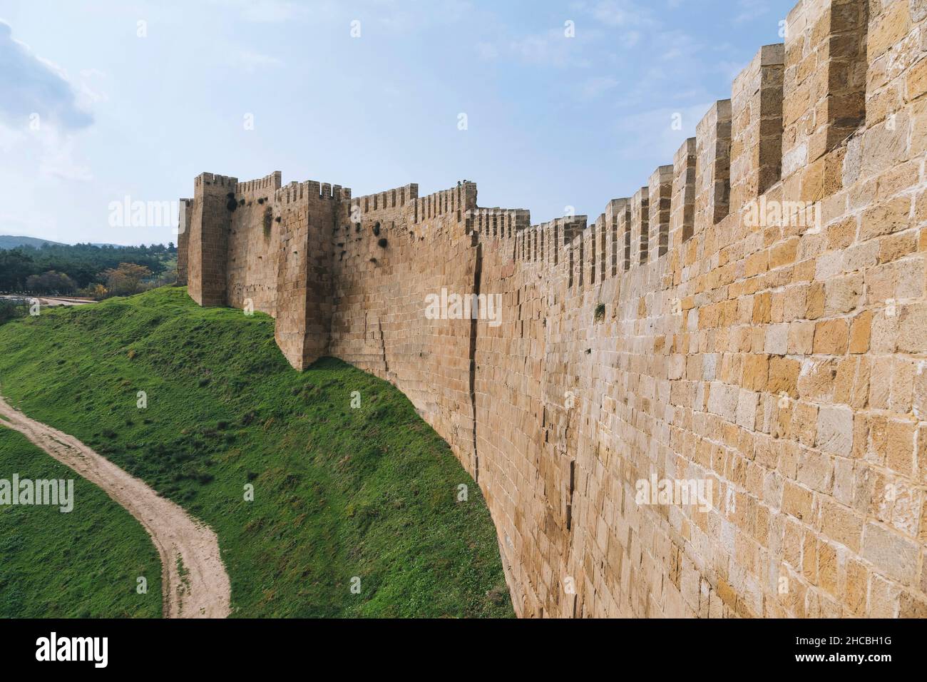 Russie, Dagestan, Derbent, anciennes fortifications de Derbent Banque D'Images