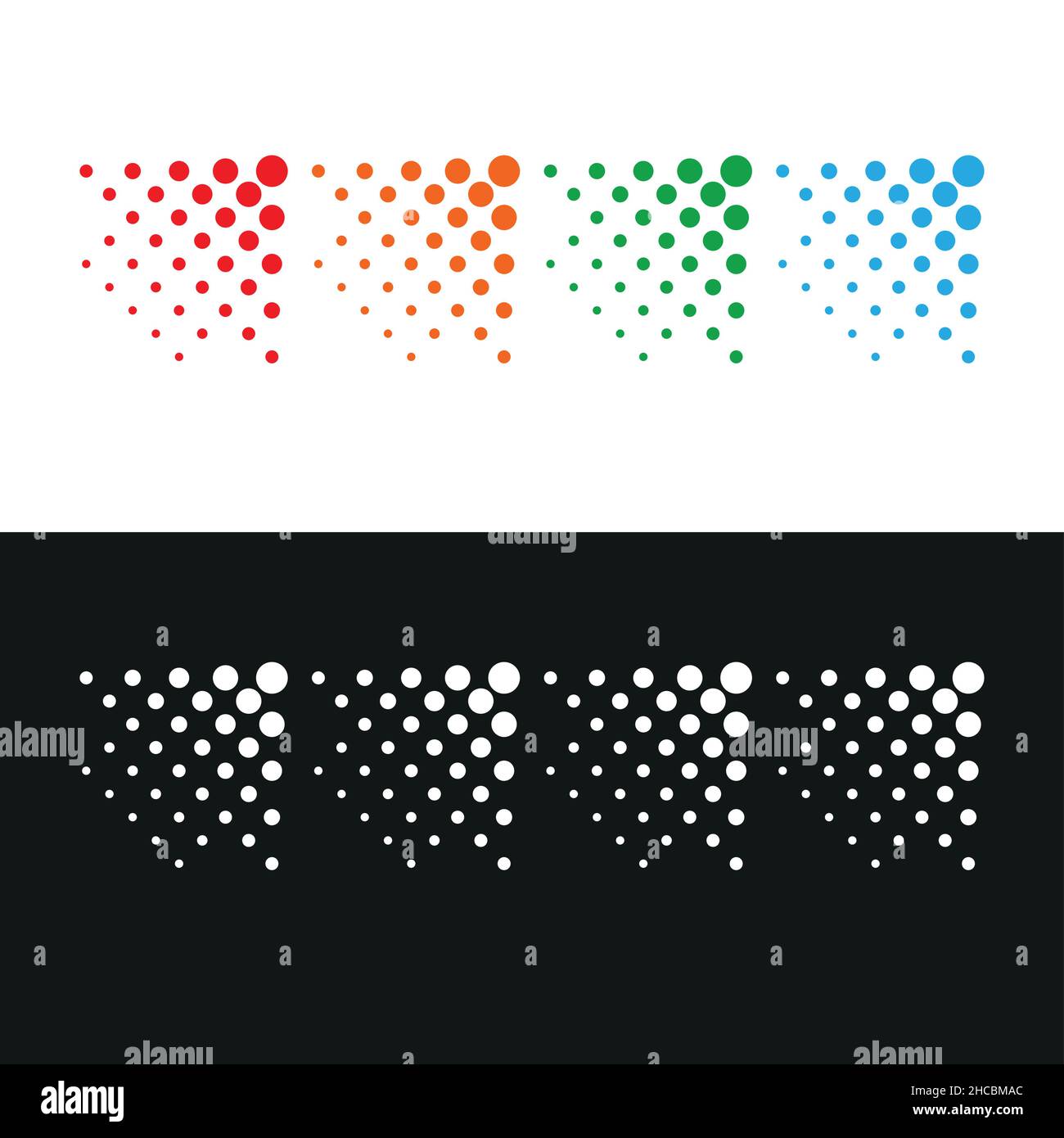 Motif vectoriel de base à quatre flèches pointillées Illustration de Vecteur