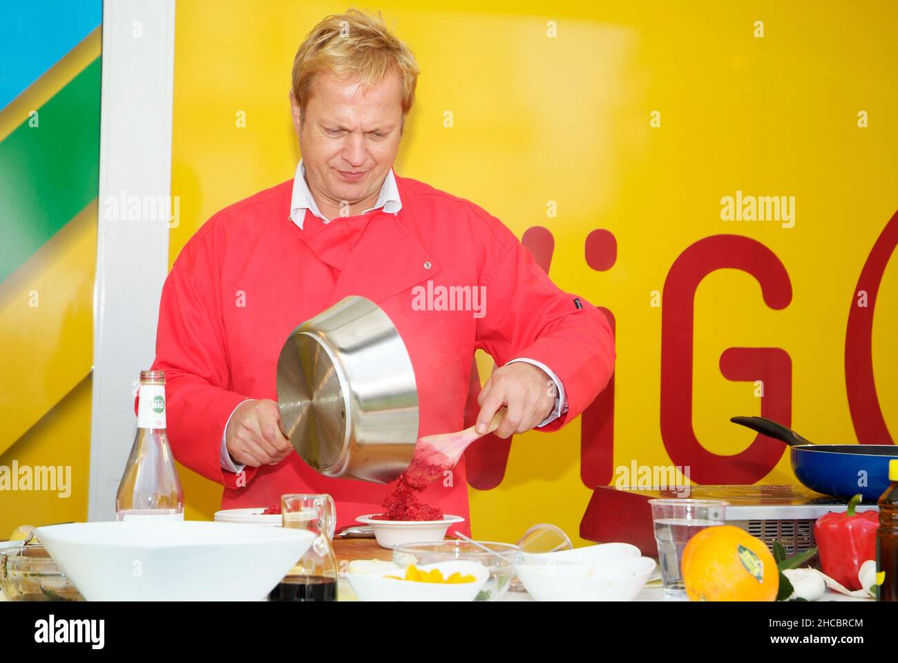 Vienne, Autriche.11 avril 2010.Montrez la cuisine à l'occasion de la Journée de la santé de Vienne.Alois Mattersberger, ancien chef de la télévision Banque D'Images