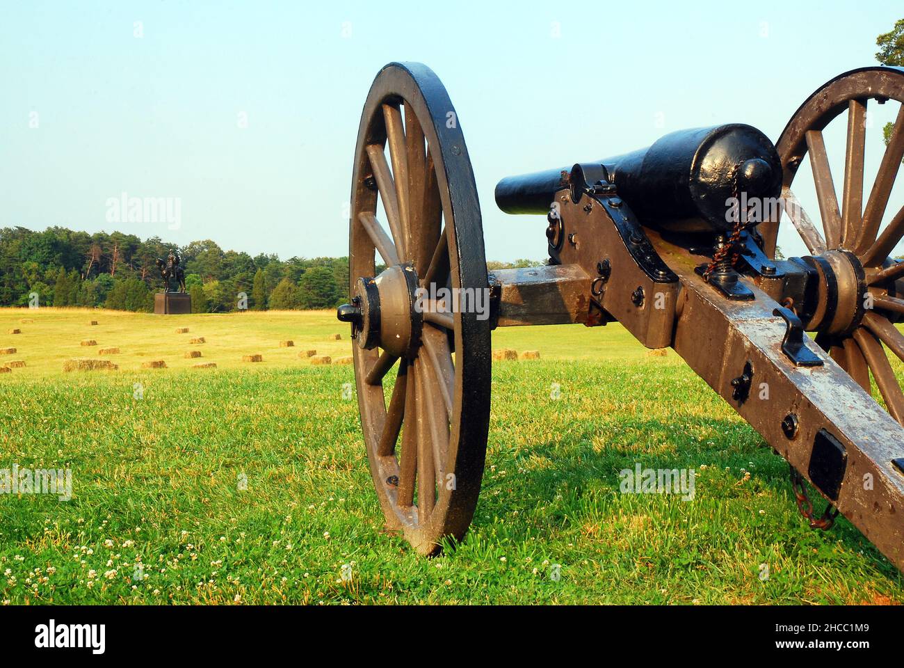 L'artillerie rappelle la guerre civile américaine à Manassas Banque D'Images