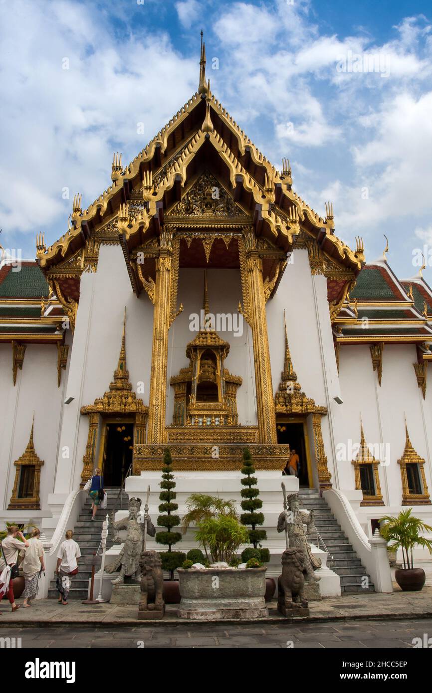 Dusit Maha Prasat Hall - une résidence et une salle d'audience ont été principalement utilisés par les Rois, les Queens et les membres royaux un site historique à Grand Palace, B Banque D'Images