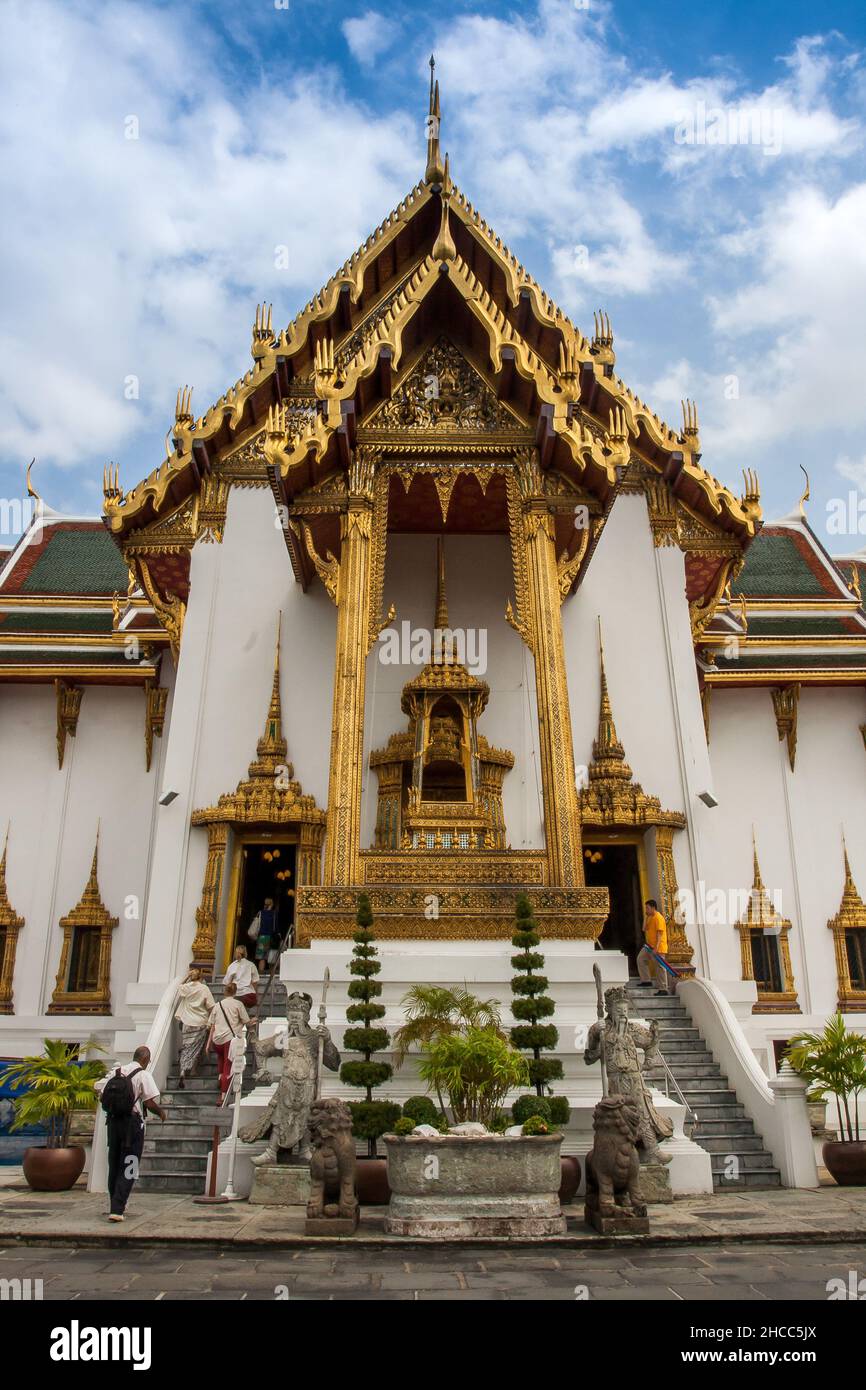 Dusit Maha Prasat Hall - une résidence et une salle d'audience ont été principalement utilisés par les Rois, les Queens et les membres royaux un site historique à Grand Palace, B Banque D'Images