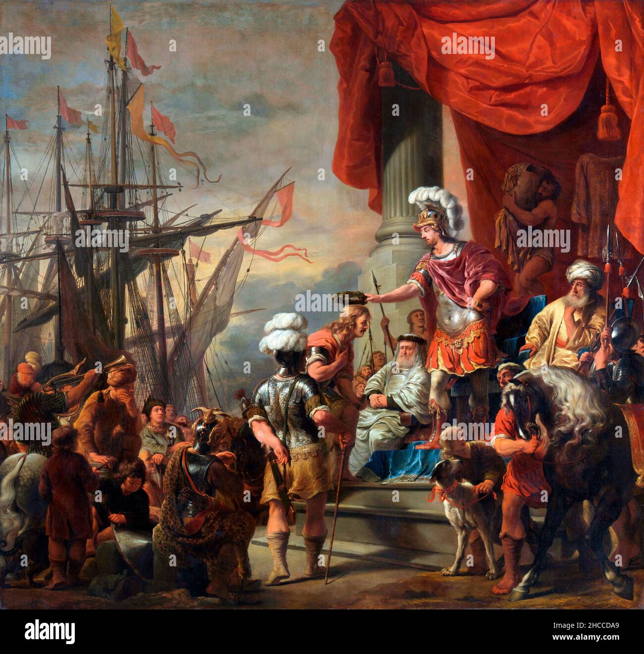 Aeneas à la Cour de Latinus par Ferdinand bol (1616-1680), huile sur toile, c.1661-63 Banque D'Images