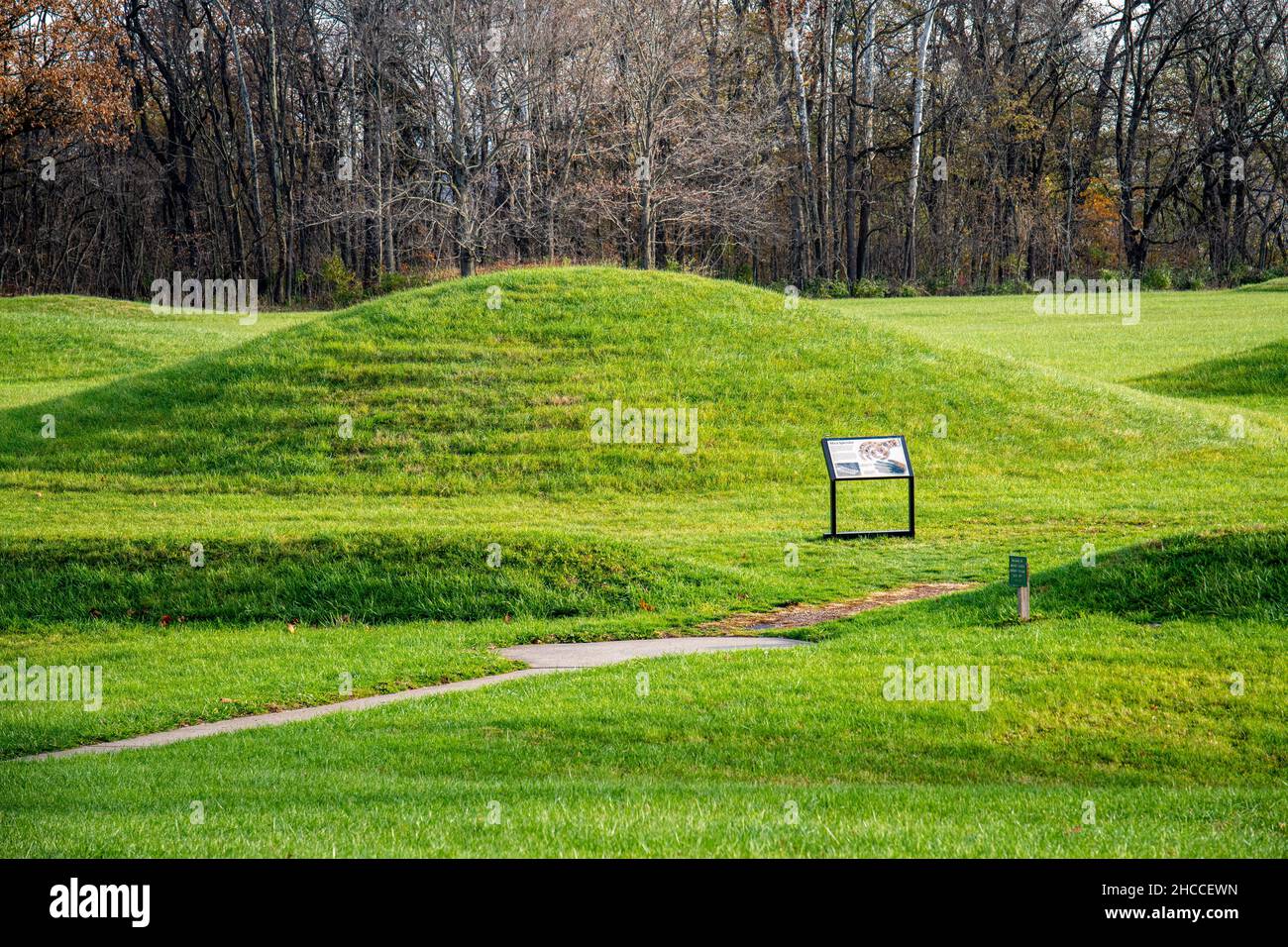Hopewell Culture NHP , groupe de la ville de Mound Banque D'Images