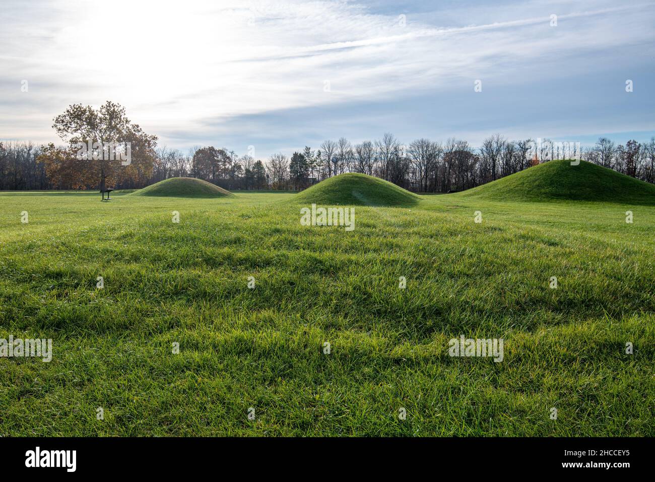 Hopewell Culture NHP , groupe de la ville de Mound Banque D'Images