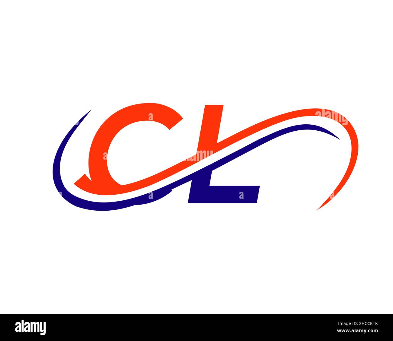 Logo CL Design for Financial, Development, Investment, Real Estate and Management Company Vector Template. Logo commercial lié à la lettre CL. CL. Initiale Illustration de Vecteur