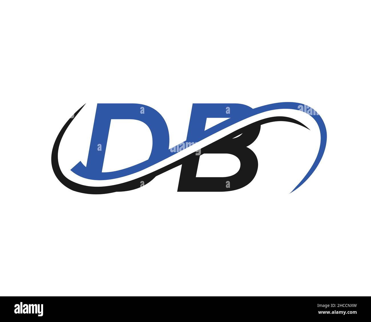 LOGO DB Letter Linked Business. CONCEPTION DU logo DB. LOGO DB Design