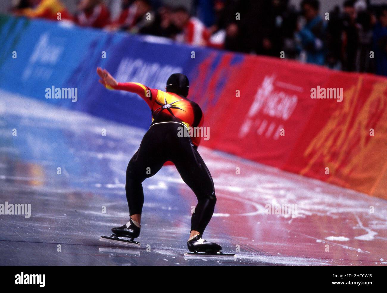 Nagano, Japon.26th décembre 2021. Firo: Sport, sports d'hiver Olympia, Jeux Olympiques, 1998 Nagano,Japon, Jeux olympiques d'hiver, 98, images d'archives patinage de vitesse, patinage sur glace, femmes, dames, 3000 mètres Anni Friesinger, Allemagne, victoires, bronze, devient,Troisième crédit : dpa/Alay Live News Banque D'Images