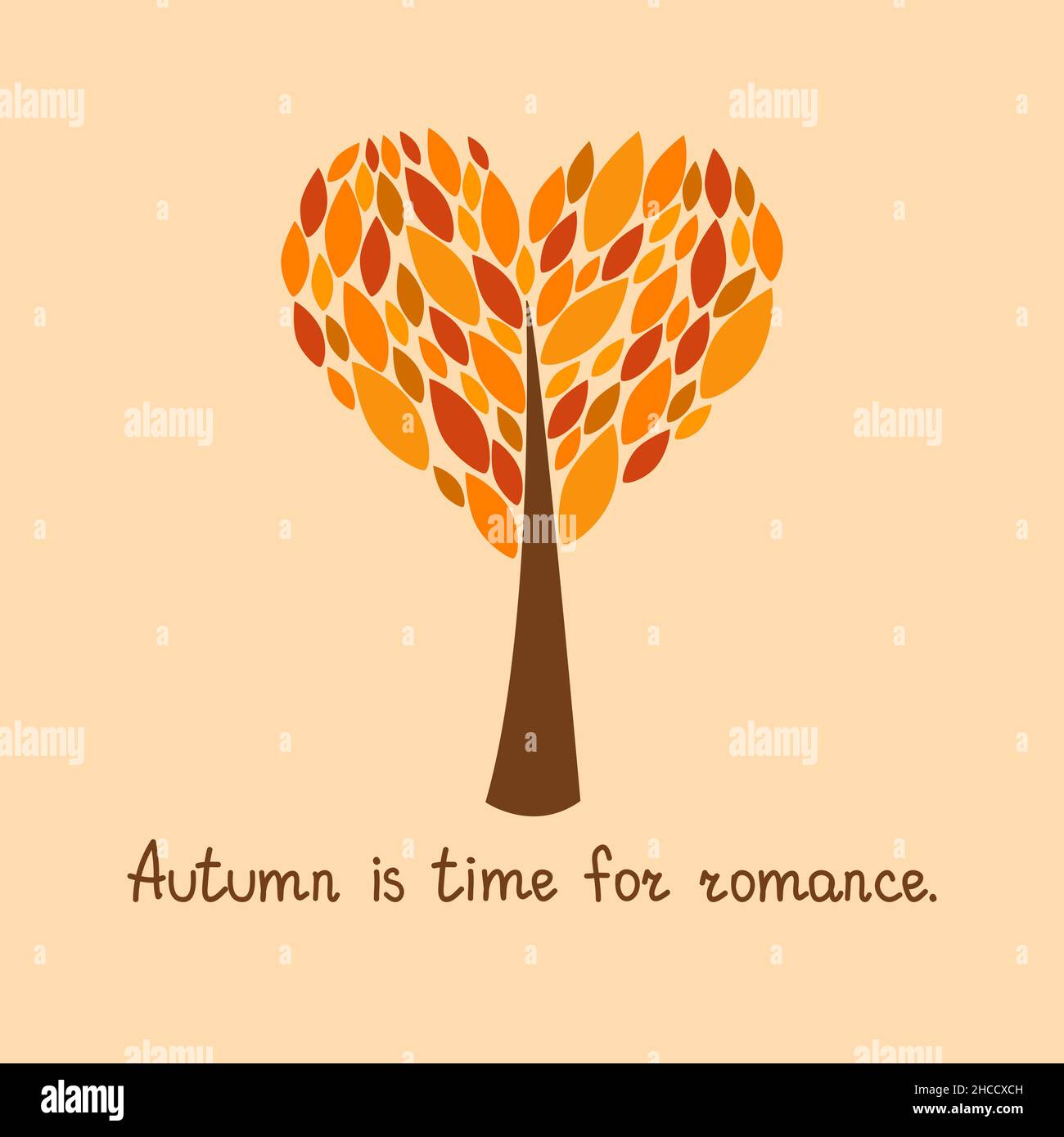 Carte d'automne, illustration vectorielle Illustration de Vecteur