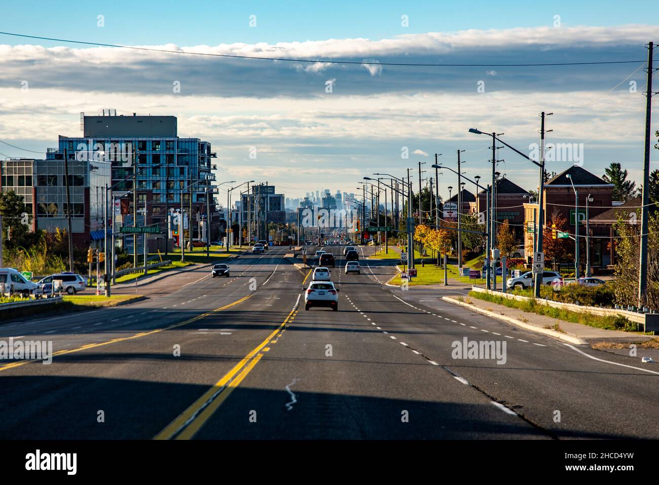 Gros plan de la ville de Toronto au Canada Banque D'Images