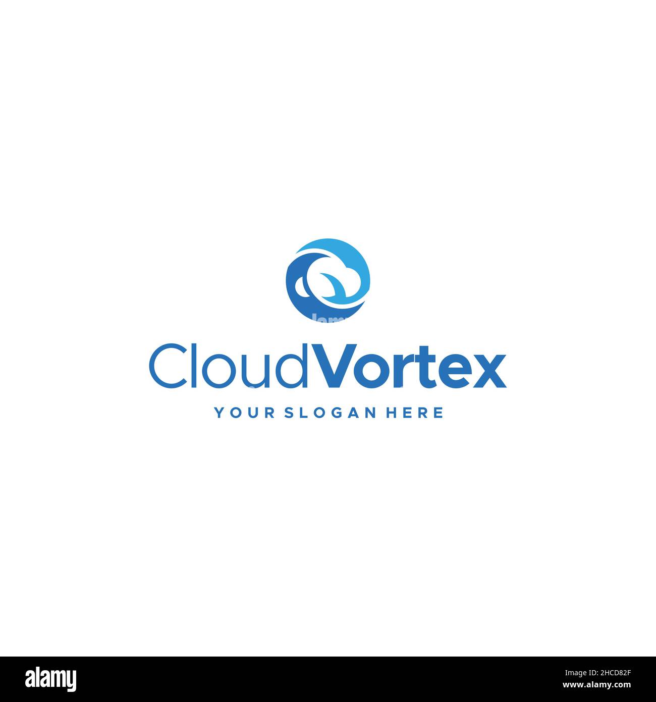 Design moderne AVEC LOGO REPRÉSENTANT UN VORTEX Storm Light Illustration de Vecteur