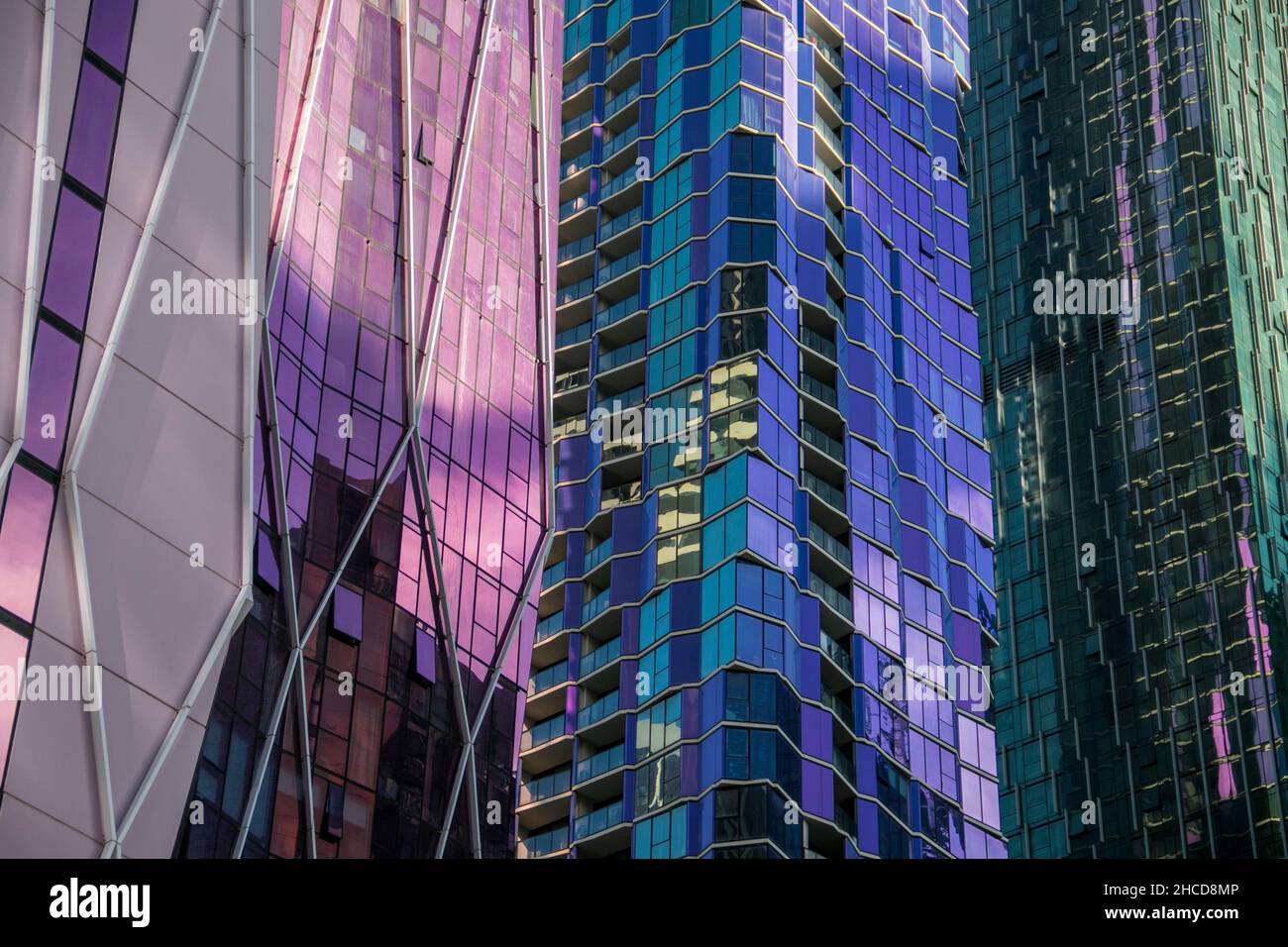 Elizabeth Street, quartier des affaires de Melbourne Banque D'Images