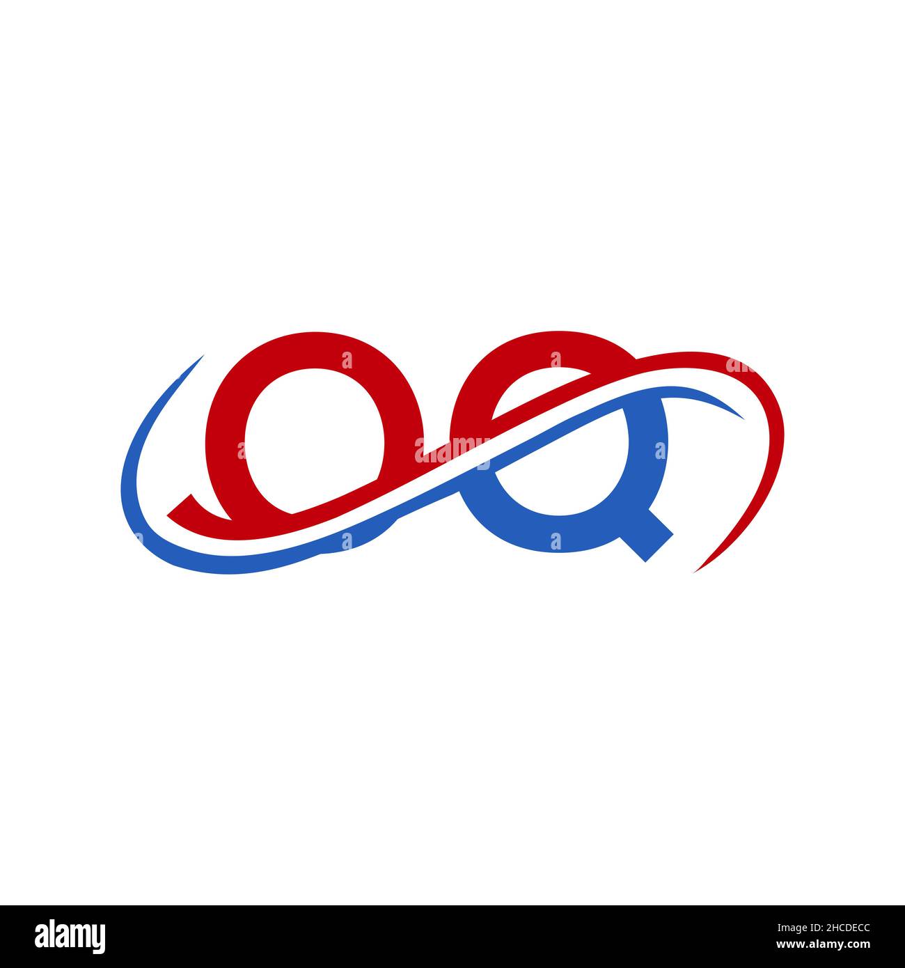 Logo lettre OQ initial. Logo OQ Design pour modèle de vecteur financier, de développement, d'investissement, d'immobilier et de gestion Illustration de Vecteur