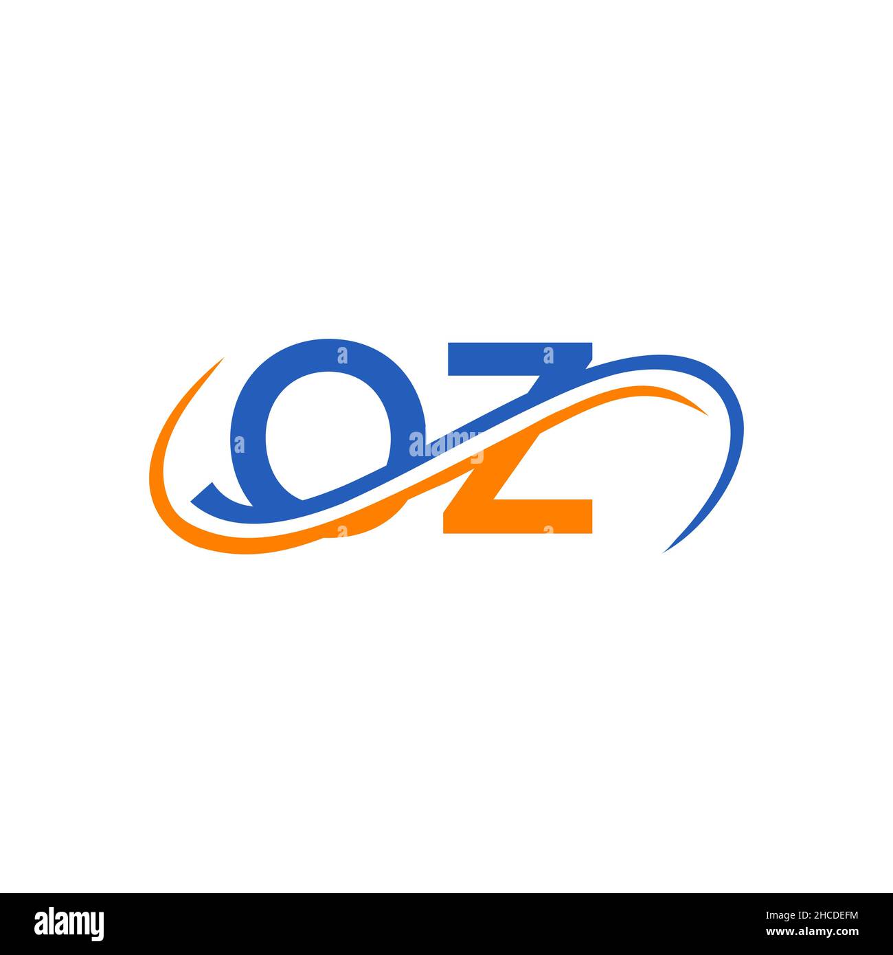 Lettre Oz Logo Banque D images Vectorielles Alamy