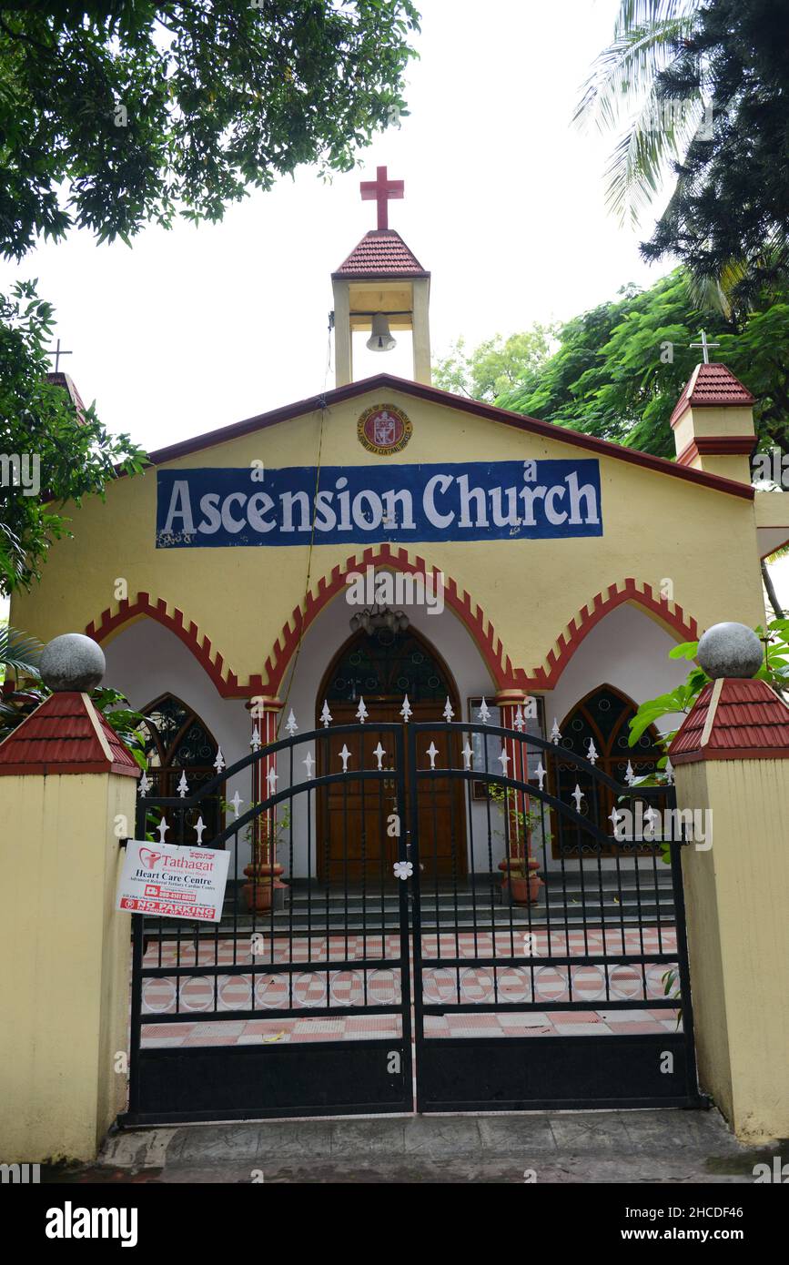 C.S.I.Eglise de l'Ascension à Bangalore, Inde. Banque D'Images