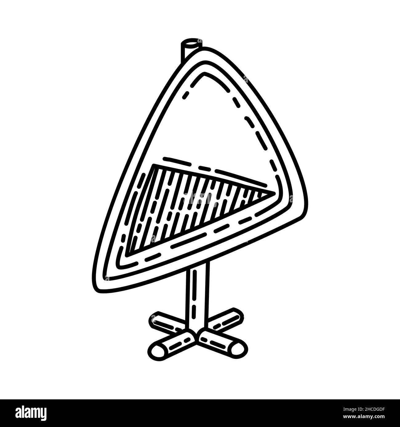Descente abrupte partie des panneaux de signalisation routière dessinée à la main icône définir le vecteur. Illustration de Vecteur