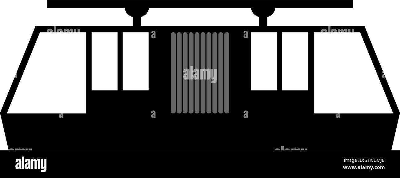 Vecteur de modèle de conception d'icône de train suspendu isolé Illustration de Vecteur