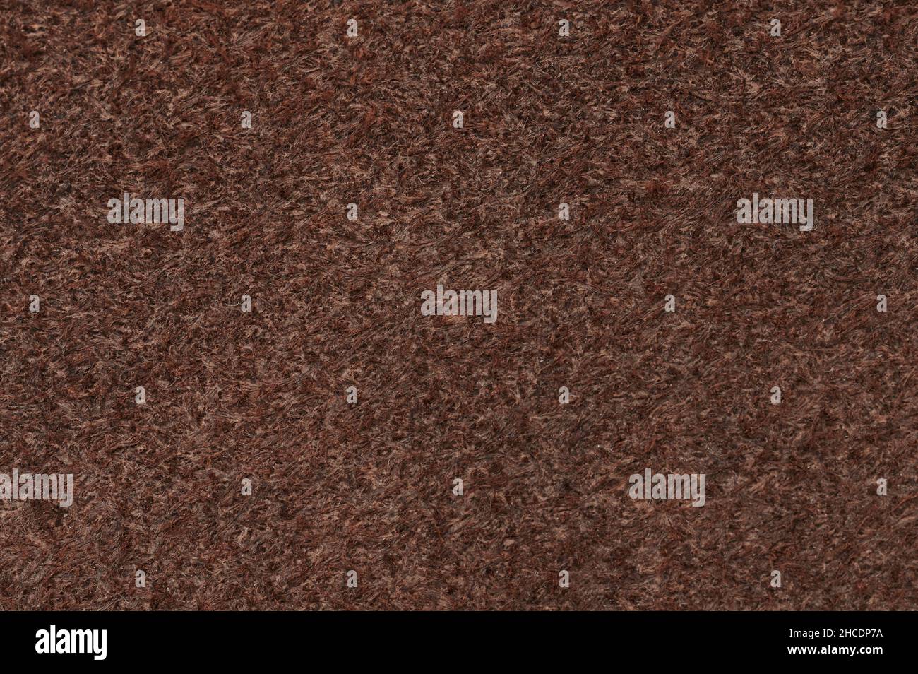Surface en matériau doux de couleur marron et moelleuse, vue rapprochée Banque D'Images