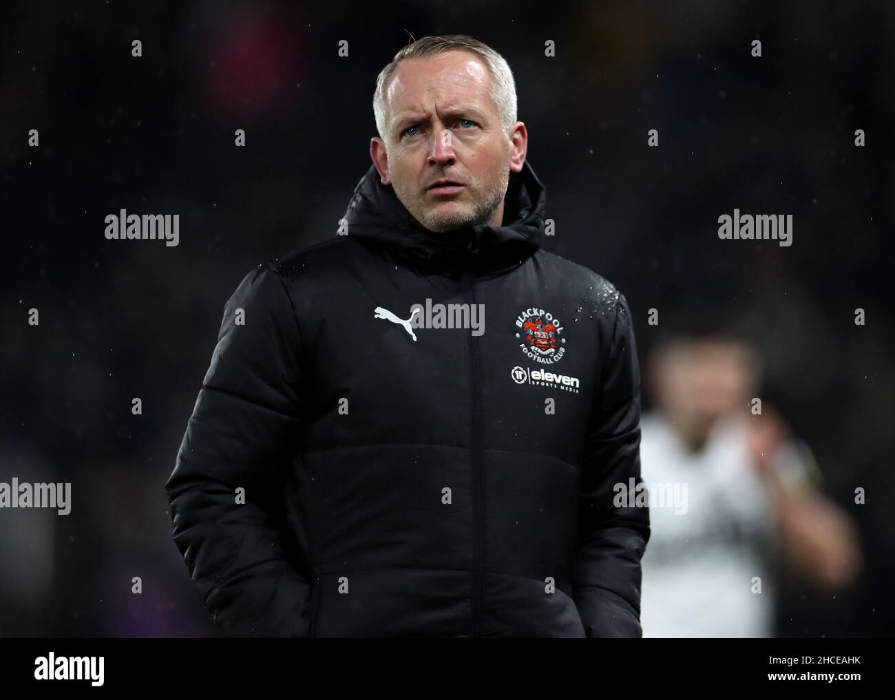 Photo du dossier datée du 11-12-2021, du directeur de Blackpool, Neil Critchley, qui a une sélection importante de maux de tête avant l'affrontement du championnat Sky Bet de mercredi soir avec Middlesbrough.Date de publication : le mardi 28 décembre 2021. Banque D'Images
