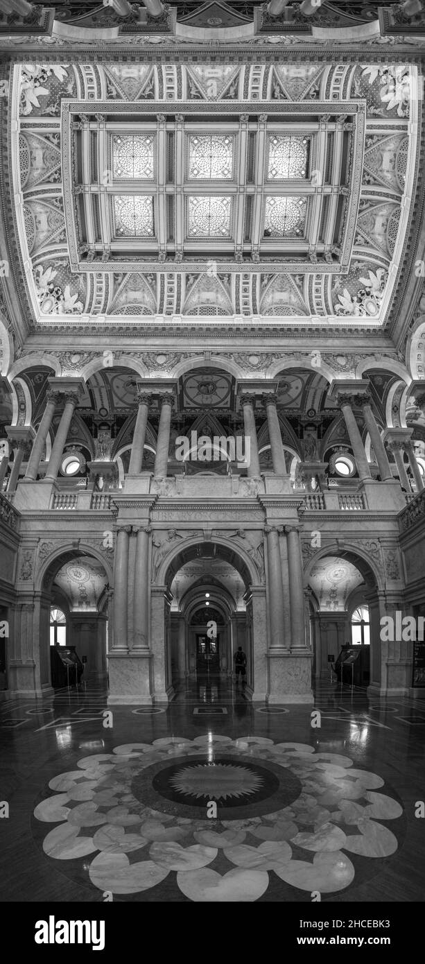 La célèbre Bibliothèque du Congrès à Washington D.C., Etats-Unis Banque D'Images