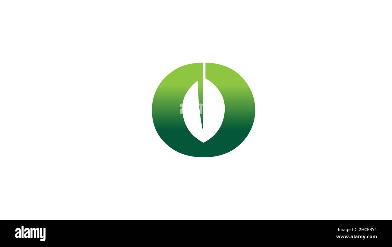 Symbole vectoriel du logo Olive Creative O Letter Illustration de Vecteur