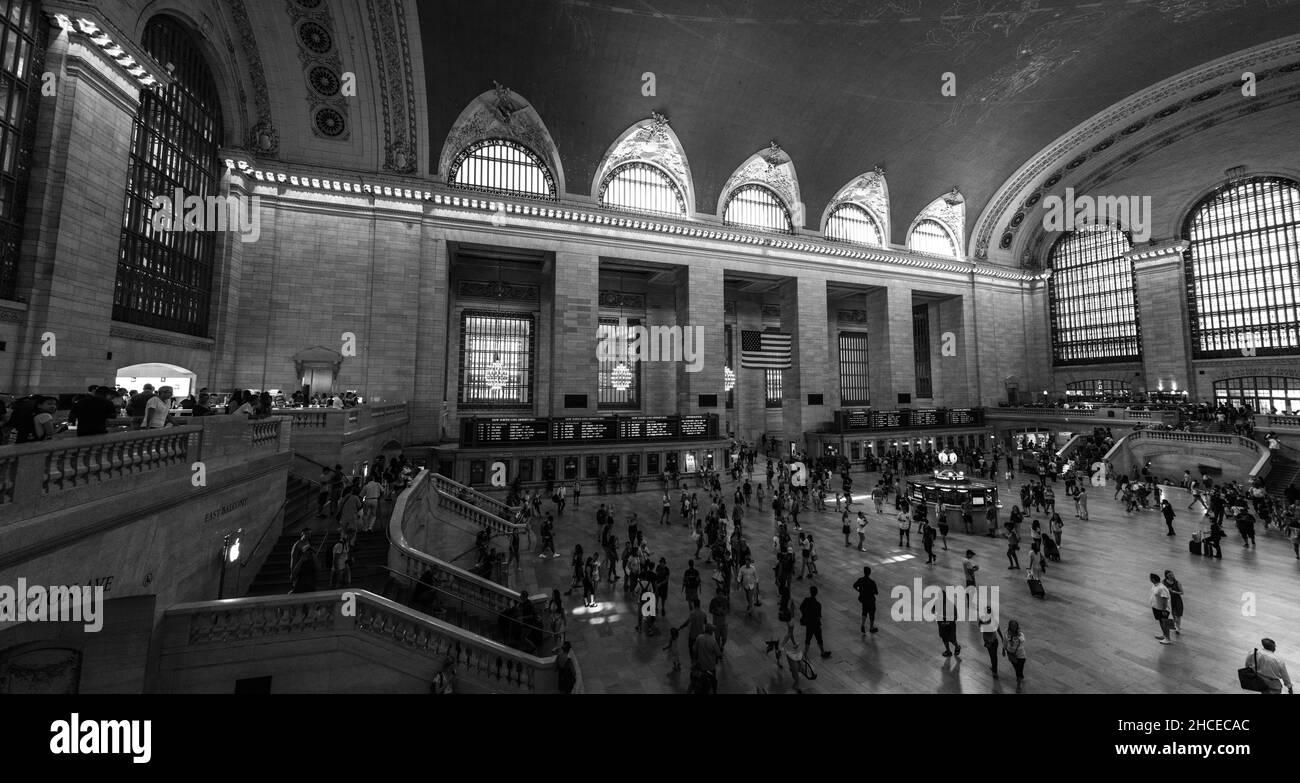 Hall principal de la célèbre Grand Central Station à New York, Etats-Unis Banque D'Images