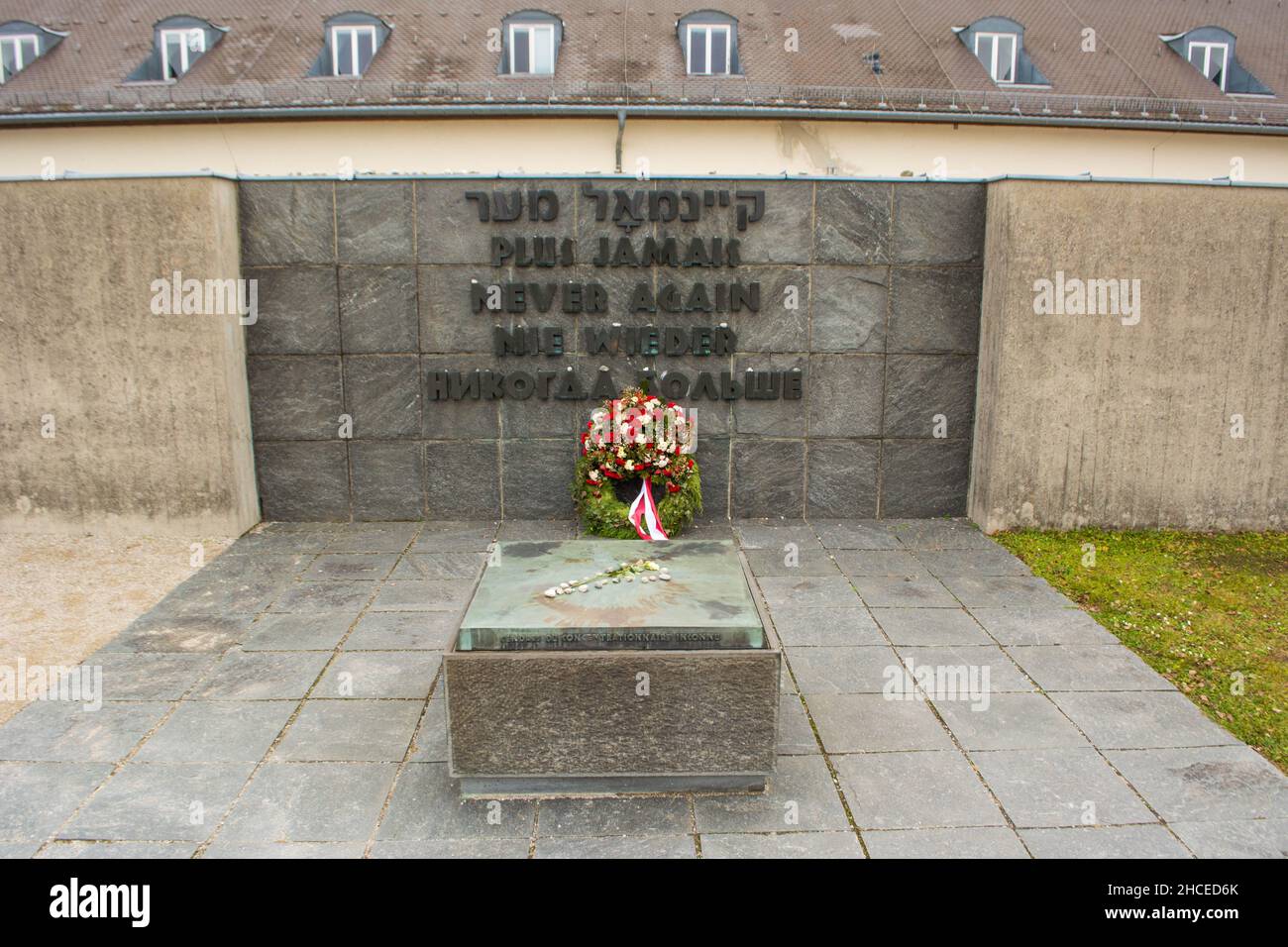 Camp de concentration nazi, Dachau, Allemagne Banque D'Images