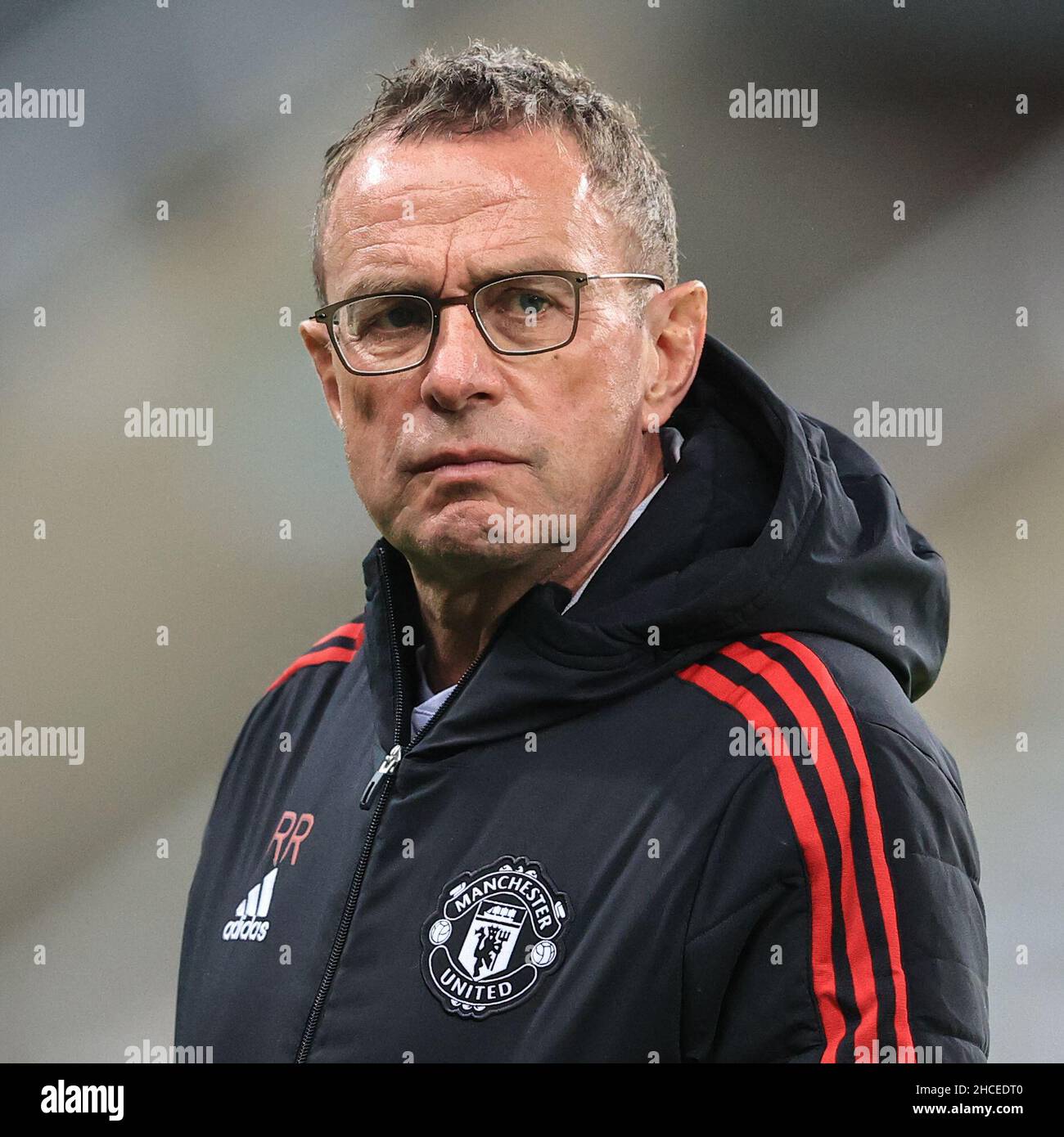 Newcastle, Royaume-Uni.27th décembre 2021.Ralf Rangnick, responsable de Manchester United à Newcastle, Royaume-Uni, le 12/27/2021.(Photo de Mark Cosgrove/News Images/Sipa USA) crédit: SIPA USA/Alay Live News Banque D'Images