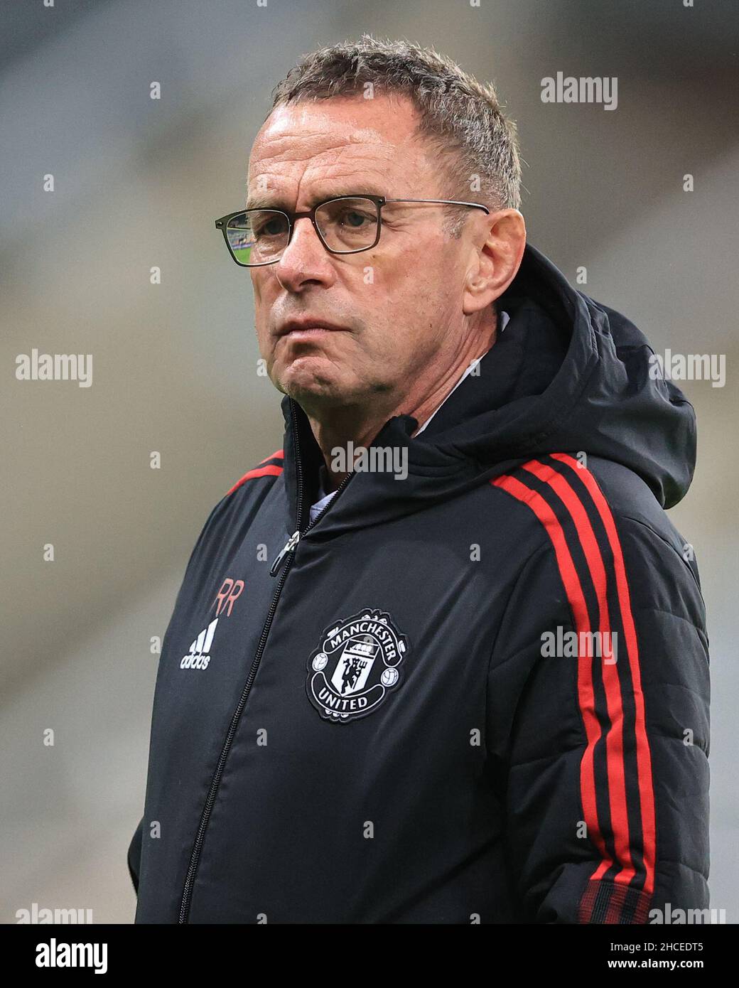 Newcastle, Royaume-Uni.27th décembre 2021.Ralf Rangnick, responsable de Manchester United à Newcastle, Royaume-Uni, le 12/27/2021.(Photo de Mark Cosgrove/News Images/Sipa USA) crédit: SIPA USA/Alay Live News Banque D'Images