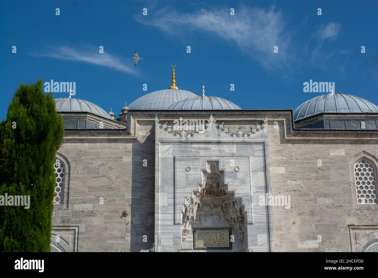 Vue extérieure de la mosquée Fatih Fatih à Istanbul, Turquie Banque D'Images