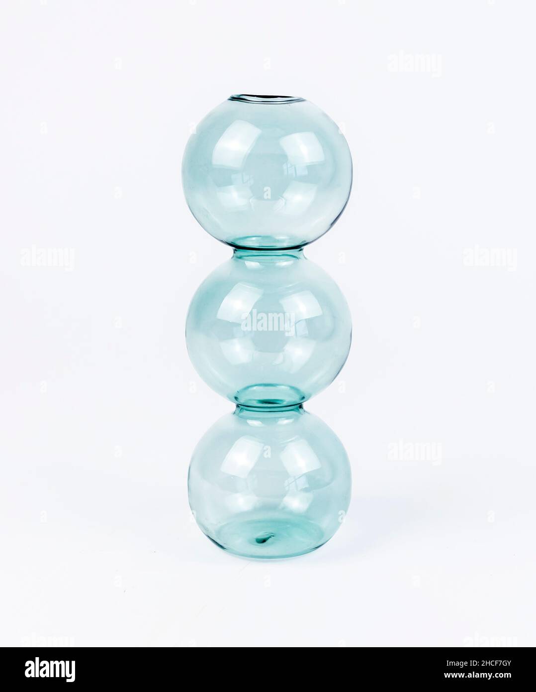 Vase moderne en verre.Conception unique inhabituelle. Banque D'Images