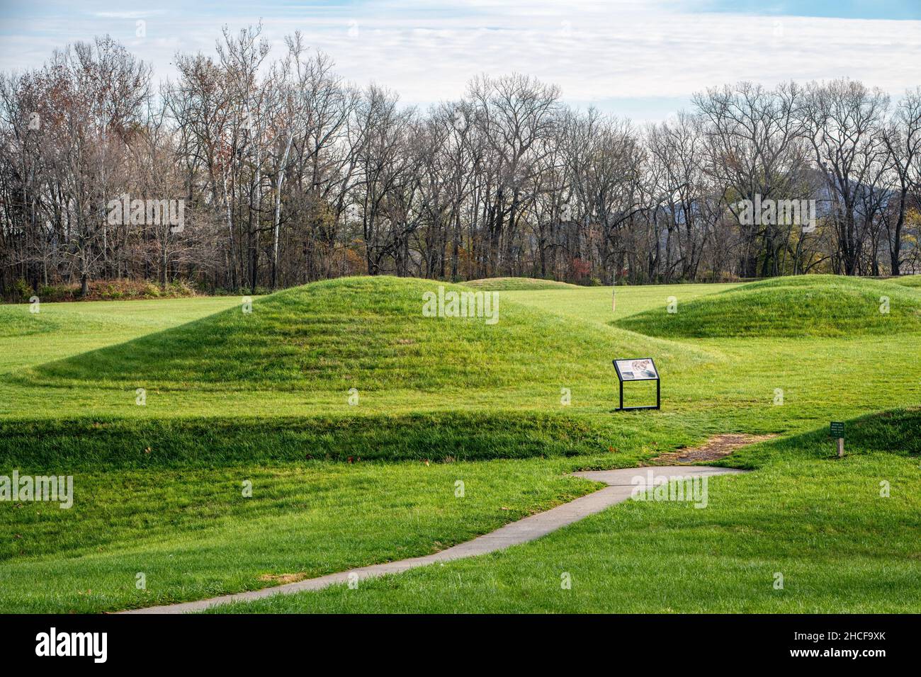 Hopewell Culture NHP , groupe de la ville de Mound Banque D'Images