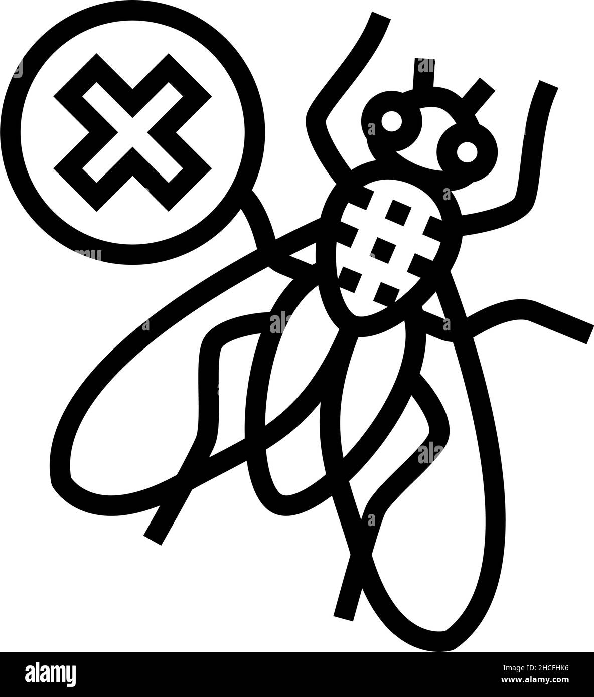 illustration vectorielle de l'icône de la ligne de contrôle de vol Illustration de Vecteur