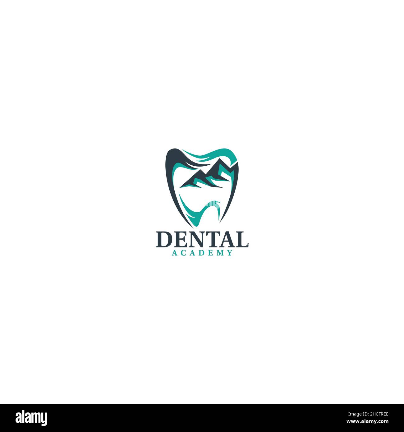 Design moderne Dental Academy sain logo design Illustration de Vecteur