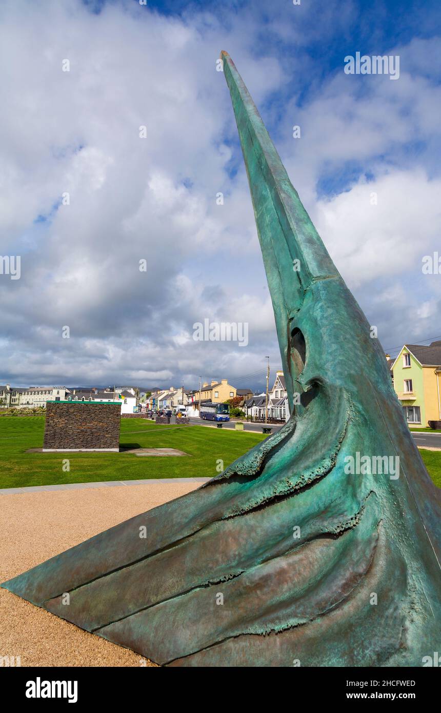 Arthach Dana Sculpture, Waterville, Comté de Kerry, Irlande Banque D'Images