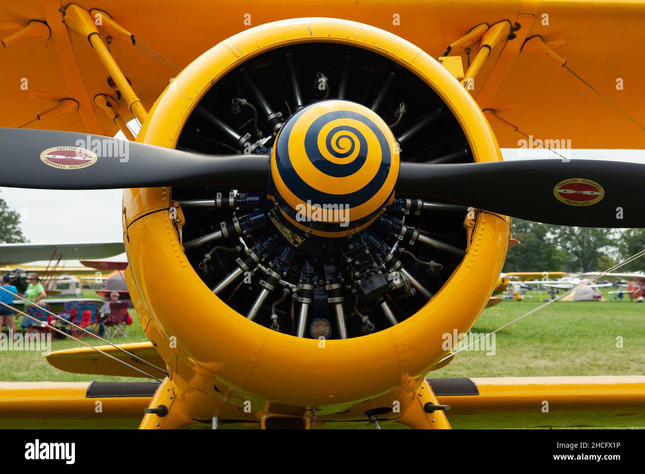 Ancien avion du salon de l'aéronautique d'Oshkosh. Banque D'Images Ancien avion du salon de l'aéronautique d'Oshkosh. Banque D'Images