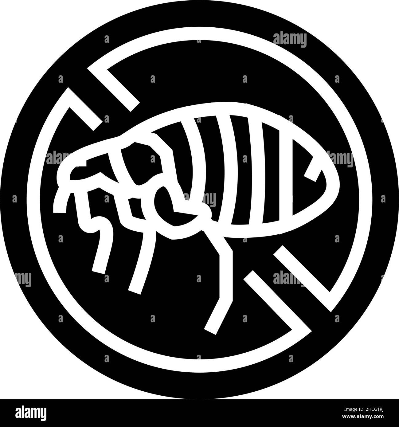 illustration du vecteur d'icône de glyphe de traitement des puces Illustration de Vecteur