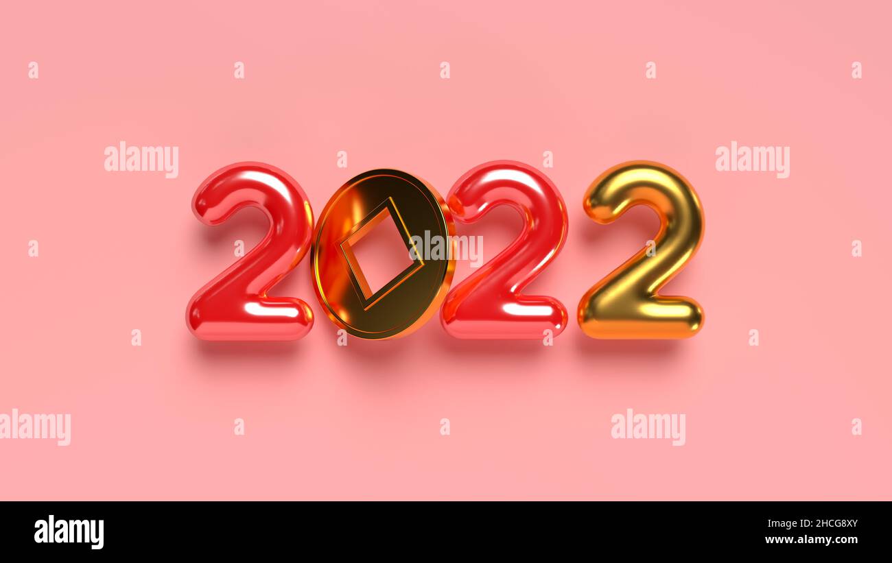 2022 signe du nouvel an chinois. Banque D'Images