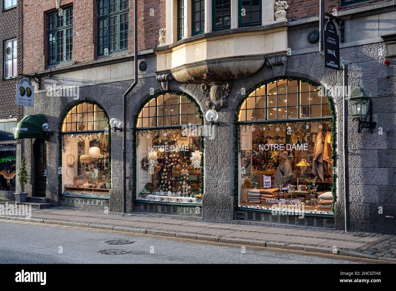 Boutique d'articles de maison et de mode de vie notre Dame au Nørregade 7 à Copenhague, Danemark Banque D'Images