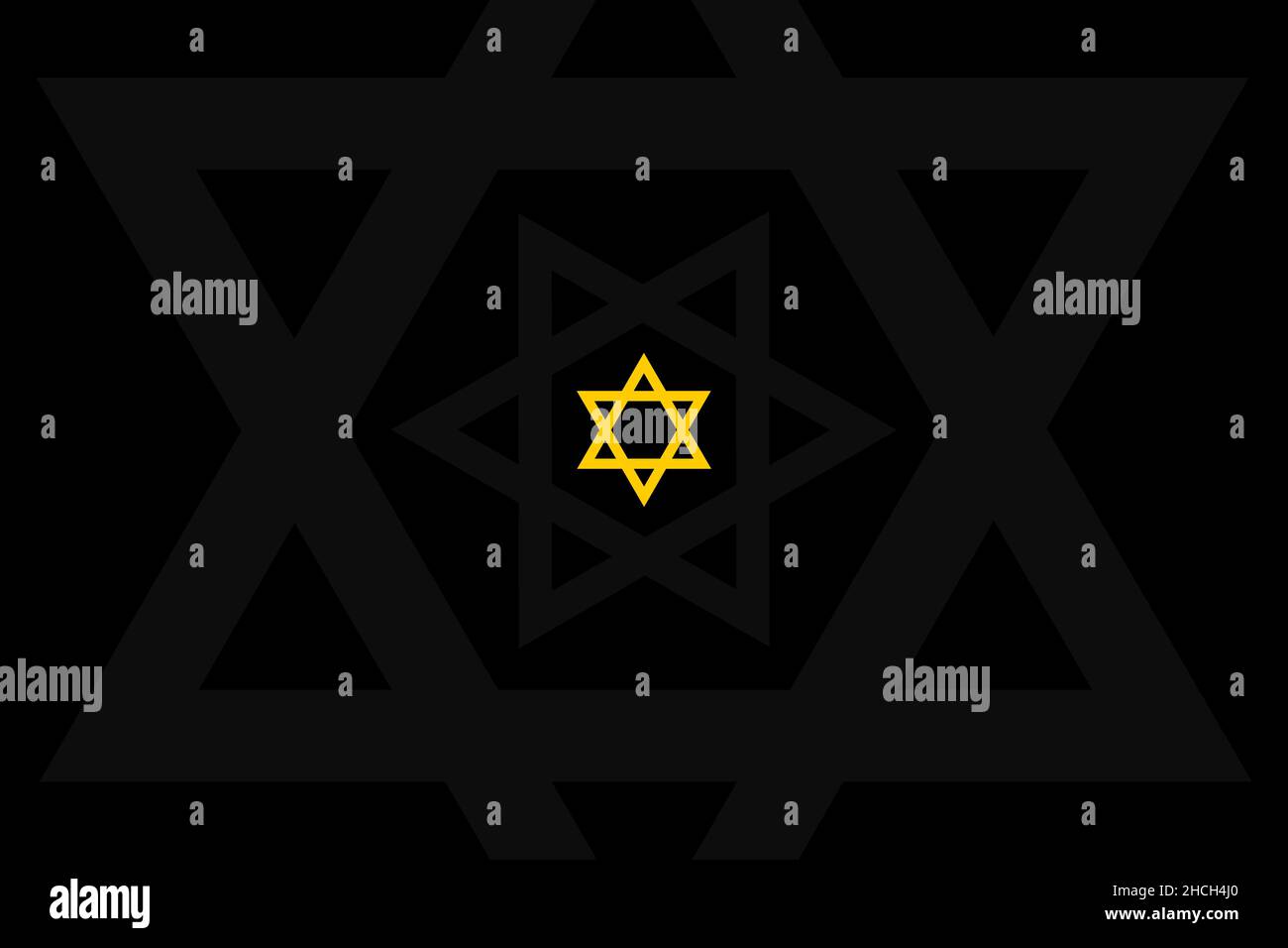 Illustration du concept de l'Holocauste.Journée internationale de la mémoire de l'Holocauste contexte avec des étoiles juives .N'oubliez jamais, janvier 27. Banque D'Images