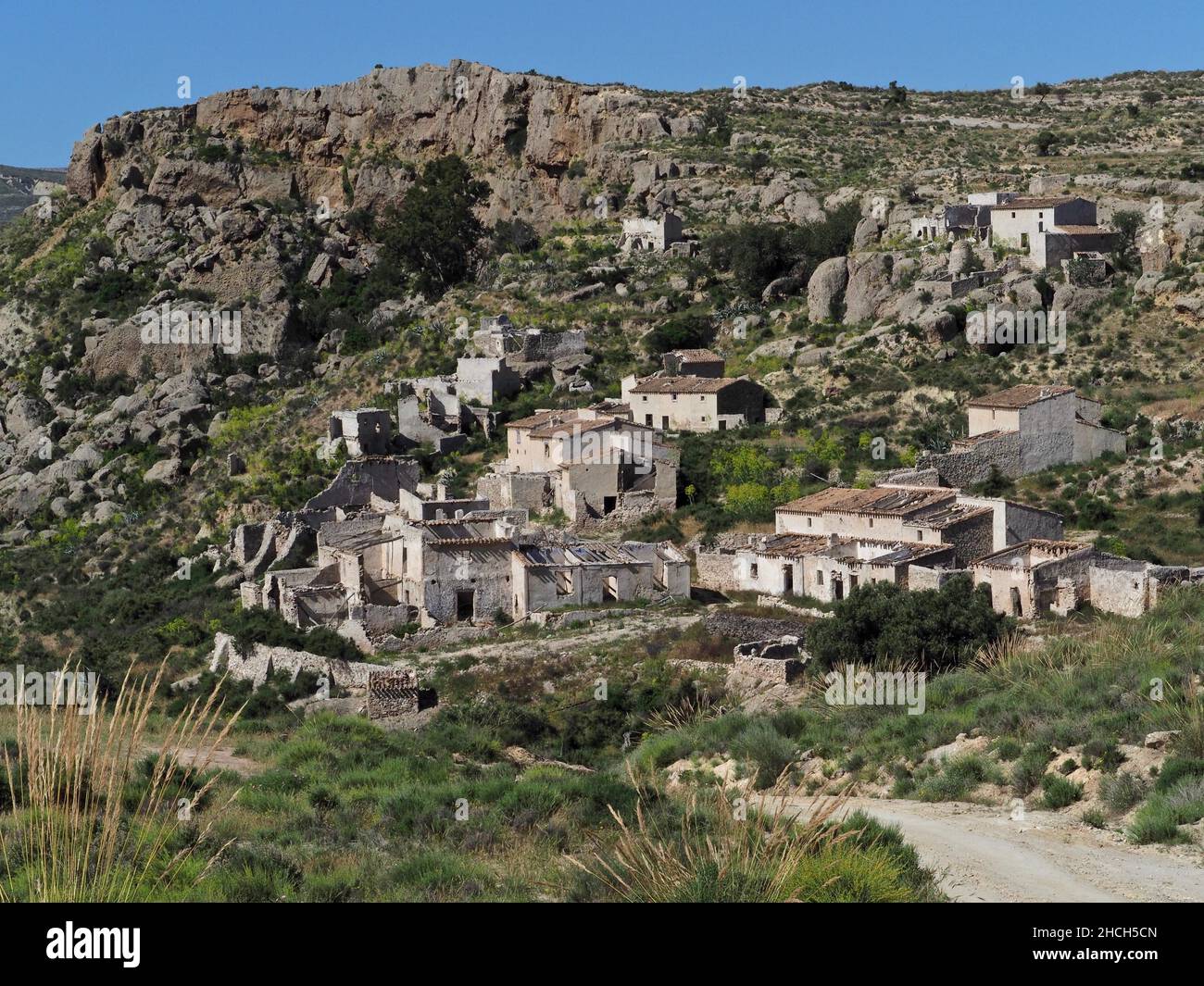 Village abandonné Marchalico Vinecas, village fantôme, lieux perdus, Herrerias, Andalousie,Espagne Banque D'Images