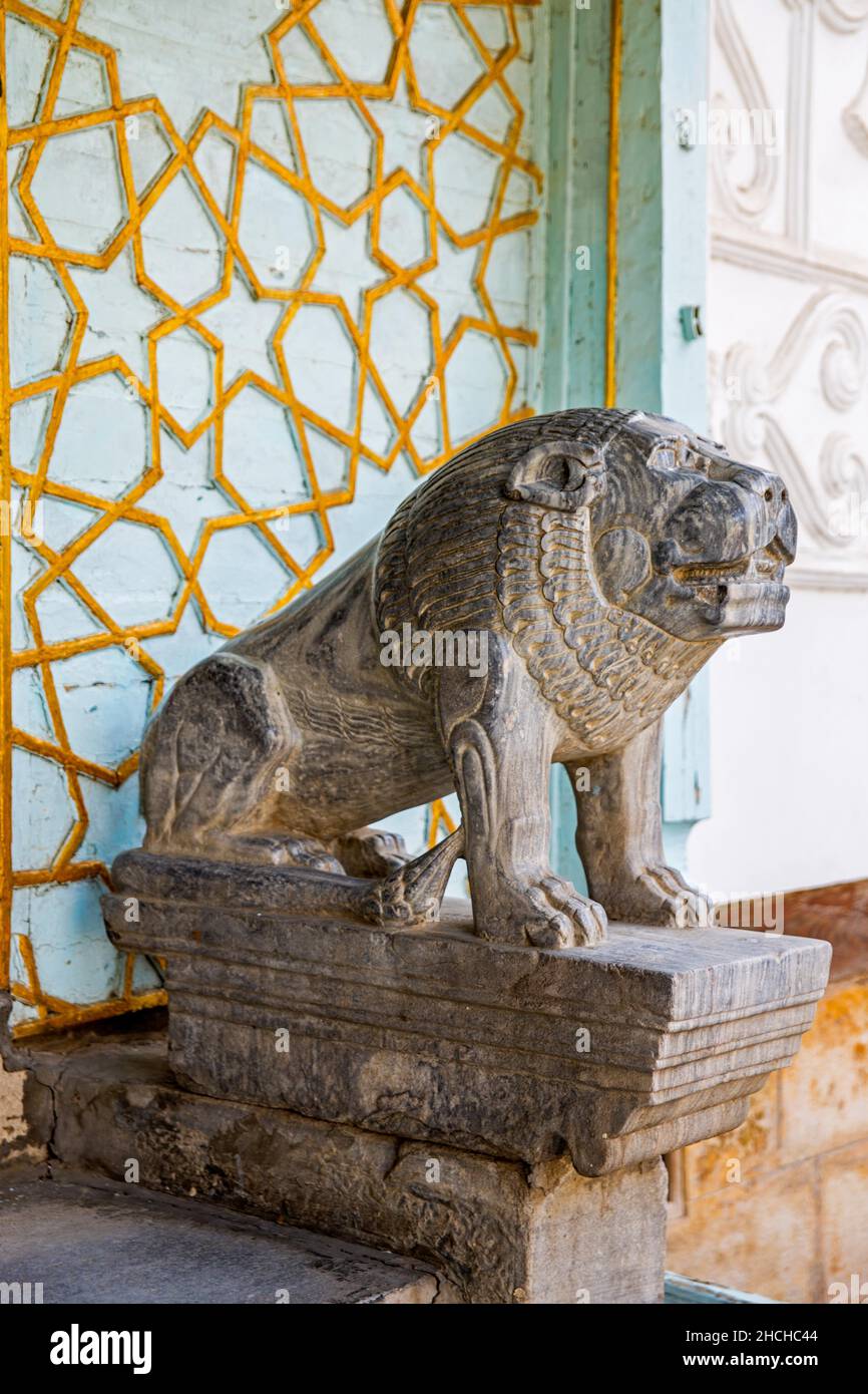 Sitorai Mohi Xosa Palace, Palais d'été des derniers émirs de Boukhara, Boukhara, la ville sainte, Ouzbékistan, Ouzbékistan Banque D'Images