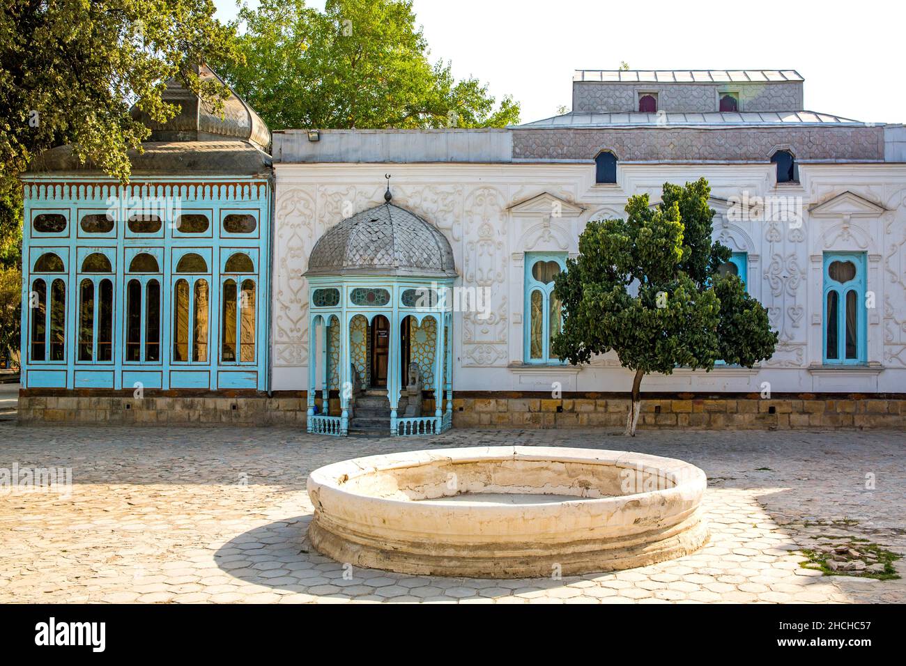 Sitorai Mohi Xosa Palace, Palais d'été des derniers émirs de Boukhara, Boukhara, la ville sainte, Ouzbékistan, Ouzbékistan Banque D'Images